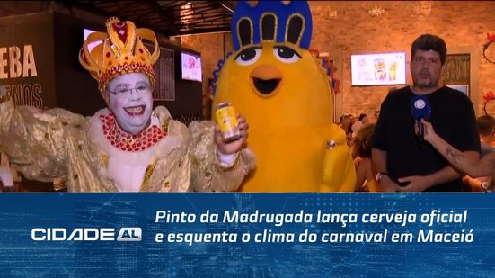 Pinto da Madrugada lança cerveja oficial e esquenta o clima do carnaval em Maceió