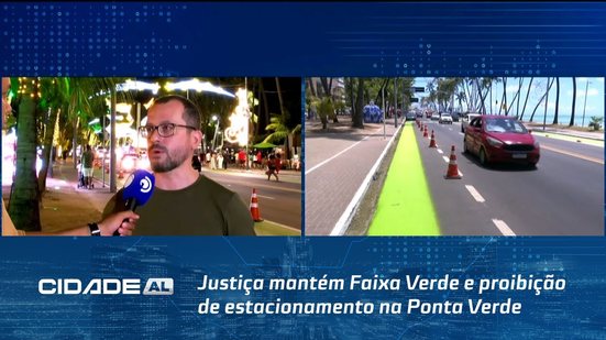 Justiça mantém Faixa Verde e proibição de estacionamento na Ponta Verde