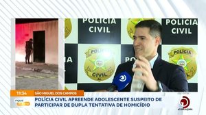 Polícia Civil apreende adolescente suspeito de participar de dupla tentativa de homicídio