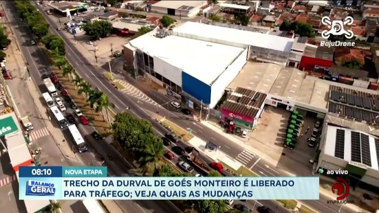 Trecho da Durval de Góes monteiro é liberado para tráfego; veja quais as mudanças
