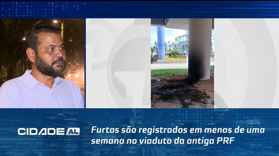 Furtos são registrados em menos de uma semana no viaduto da antiga PRF
