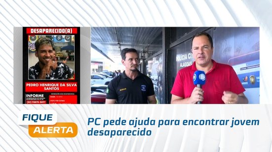 PC pede ajuda para encontrar jovem desaparecido
