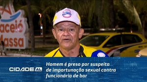 Homem é preso por suspeita de importunação sexual contra funcionária de bar
