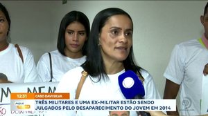 Três militares e uma ex-militar estão sendo julgados pelo desaparecimento do jovem em 2014