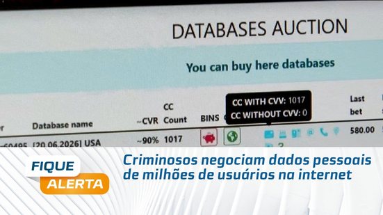 Criminosos negociam dados pessoais de milhões de usuários na internet