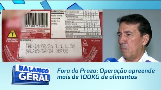 Fora do Prazo: Operação apreende mais de 100KG de alimentos