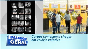 Corpos começam a chegar em velório coletivo