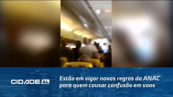 Estão em vigor novas regras da ANAC para quem causar confusão em voos