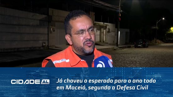 Já choveu o esperado para o ano todo em Maceió, segundo a Defesa Civil; saiba como fica o tempo
