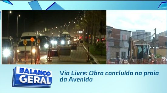 Via Livre: Obra concluída na praia da Avenida
