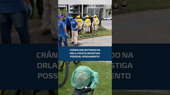 🚨Crânio encontrado na orla é investigado pela polícia #CidadeAL