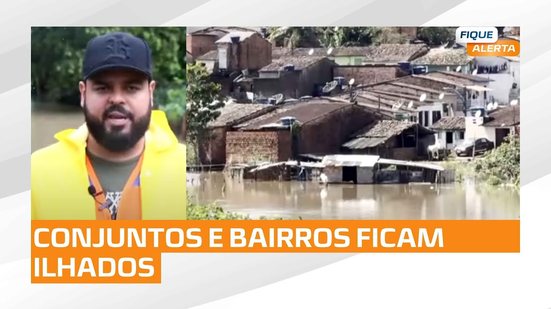 Matriz de Camaragibe e Porto Calvo: Chuvas intensas colocam municípios alagoanos em alerta