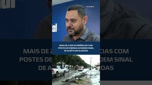 Alerta: número de colisões contra postes preocupa autoridades em Alagoas #CidadeAL