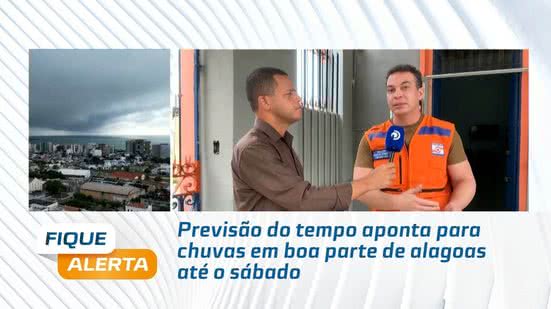 Previsão do tempo aponta para chuvas em boa parte de alagoas até o sábado