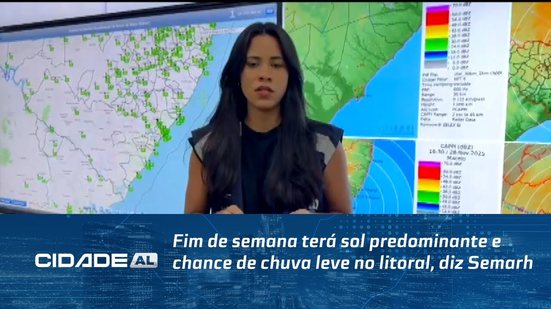 Fim de semana terá sol predominante e chance de chuva leve no litoral, diz Semarh