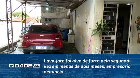 Lava-jato foi alvo de furto pela segunda vez em menos de dois meses; empresária denuncia
