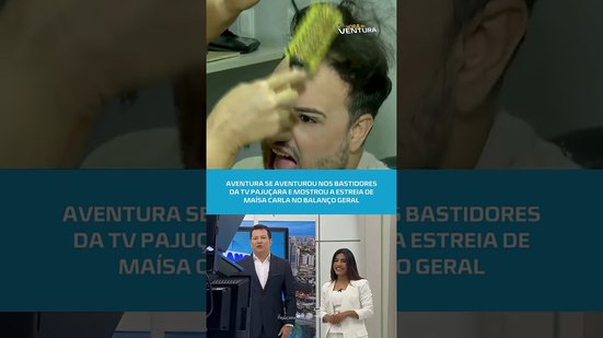 Bruno Ventura mostra os bastidores da estreia de Maísa Carla no Balanço Geral Alagoas #HoraDoVentura