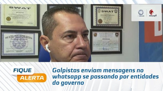 Golpistas enviam mensagens no whatsapp se passando por entidades do governo