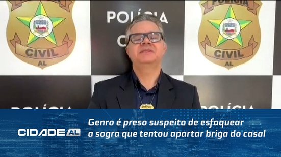 Genro é preso suspeito de esfaquear a sogra que tentou apartar briga do casal