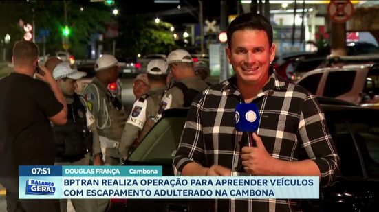 BTRAN realiza operação para apreender veículos com escapamento adulterado na cambona