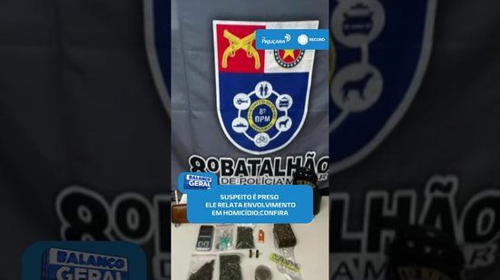 🚔Suspeito de tráfico é preso com arma e diz ter participado de homicídio #BalançoGeralAL