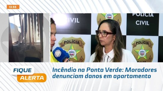 Incêndio na Ponta Verde: Moradores denunciam danos em apartamento