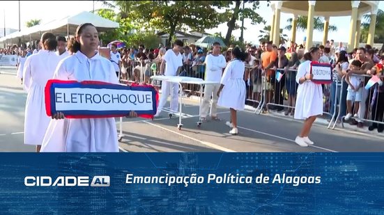 Estudantes celebram 208 anos de Alagoas homenageando Nise da Silveira na Avenida da Paz