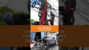 Equipes atuam para reduzir riscos com fios soltos no Farol #FiqueAlerta