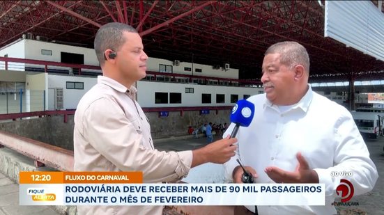 Fluxo do Carnaval: Rodoviária deve receber mais de 90 mil passageiros durante o mês de Fevereiro