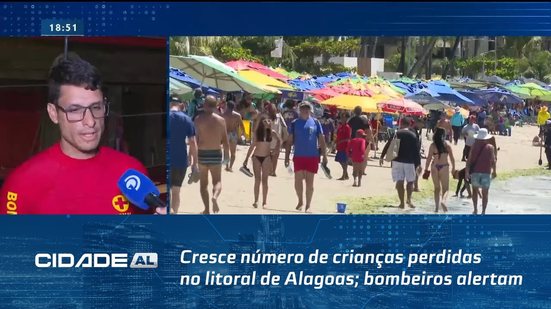 Todo Cuidado é Pouco!: cresce número de crianças perdidas no litoral de Alagoas; bombeiros alertam