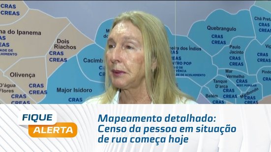 Mapeamento detalhado: Censo da pessoa em situação de rua começa hoje