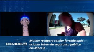 Mulher recupera celular furtado após acionar totem da segurança pública em Maceió