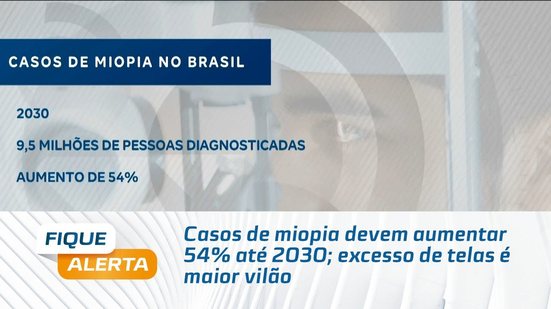 Casos de miopia devem aumentar 54% até 2030; excesso de telas é maior vilão