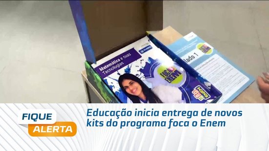 Educação inicia entrega de novos kits do programa foca o Enem