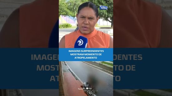 🚨FLAGRANTE IMPRESSIONANTE:veja o exato momento em que moto acerta pedestre em Murici#BalançoGeralAL