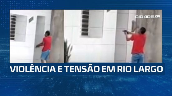 Flagrante de tensão: Homem é filmado com arma em mão e polícia investiga