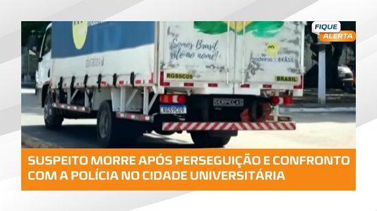 🚨 Suspeito morre após perseguição e confronto com a polícia no Cidade Universitária | #FiqueAlerta