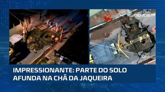 Risco na pista: afundamento provoca interdição em Maceió #CidadeAL