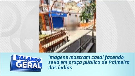 Imagens mostram casal fazendo sexo em praça pública de Palmeira dos índios