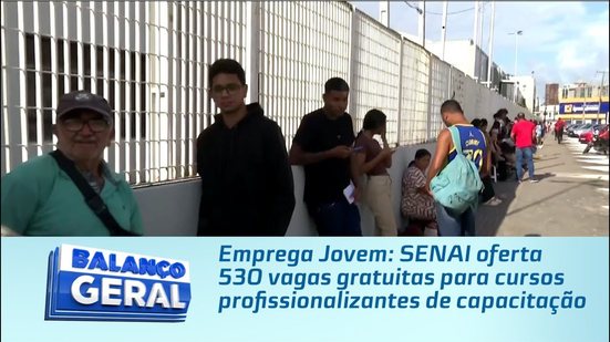 Emprega Jovem: SENAI oferta 530 vagas gratuitas para cursos profissionalizantes de capacitação