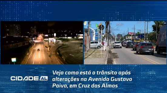 Veja como está o trânsito após alterações na Avenida Gustavo Paiva, em Cruz das Almas