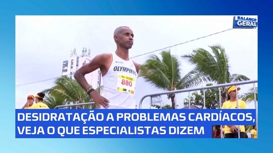 Treinar no calor intenso pode causar desidratação e colocar a saúde em risco