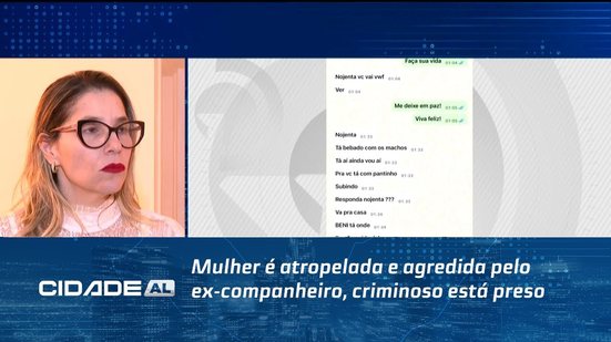 Mulher é atropelada e agredida pelo ex-companheiro, criminoso está preso