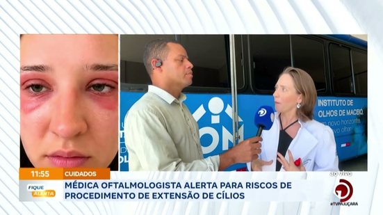 Médica oftalmologista alerta para riscos de procedimento de extensão de cílios