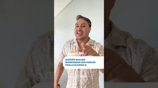 Você já foi confundido com famoso? Olha essa sósia da Paolla Oliveira! 😳 #HoraDoVentura