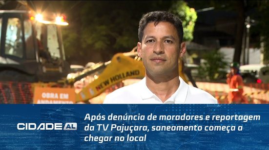 Após denúncia de moradores e reportagem da TV Pajuçara, saneamento começa a chegar no local