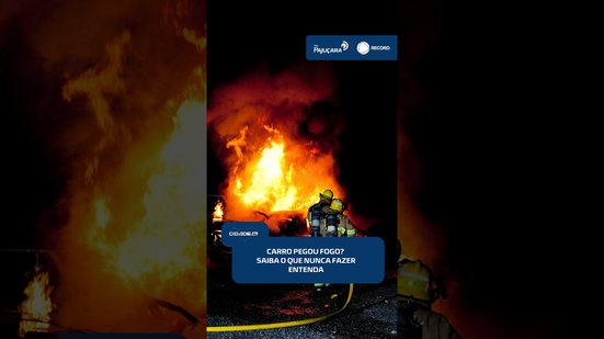 ⚠️ Nunca faça isso! Bombeiros dão orientações em caso de incêndio no carro | #CidadeAL