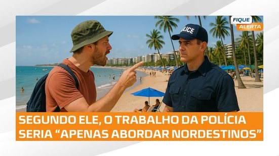 CRIME INAFIANÇÁVEL: Turista é preso após xingar policial de maneira racista na praia de Pajuçara