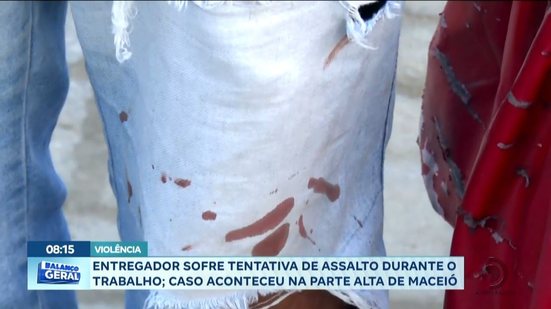Entregador sofre tentativa de assalto durante o trabalho; caso aconteceu na parte alta de Maceió
