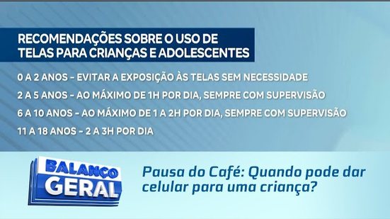 Pausa do Café: Quando pode dar celular para uma criança?